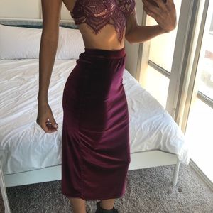 Rachel Pally Velvet Pencil Skirt